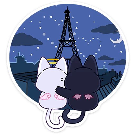 Стикер «Аннет и Сейлем-11»