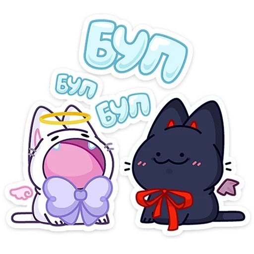 Стикер «Аннет и Сейлем-7»