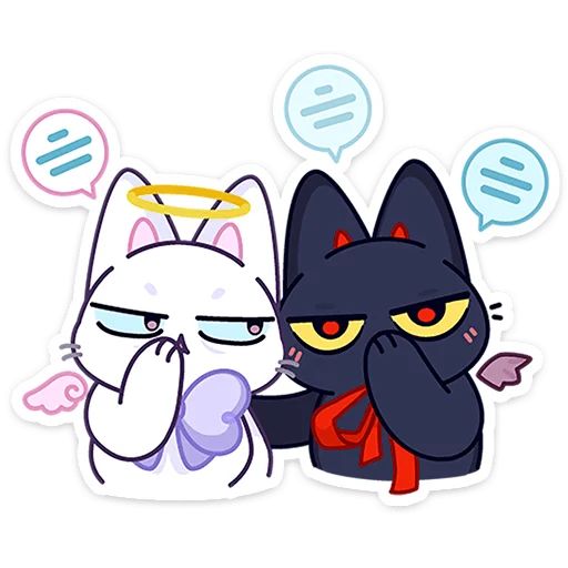 Стикер «Аннет и Сейлем-8»