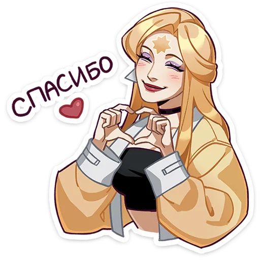 Стикер «Полли и Кастория-2»