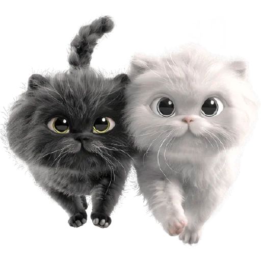 Стикер «Парные котейки-2»
