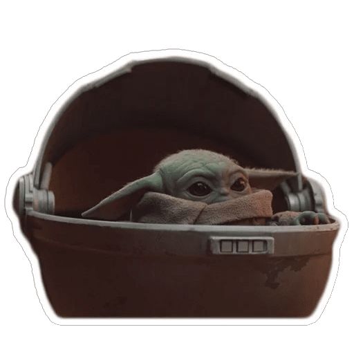 Стикер «Baby Yoda-2»