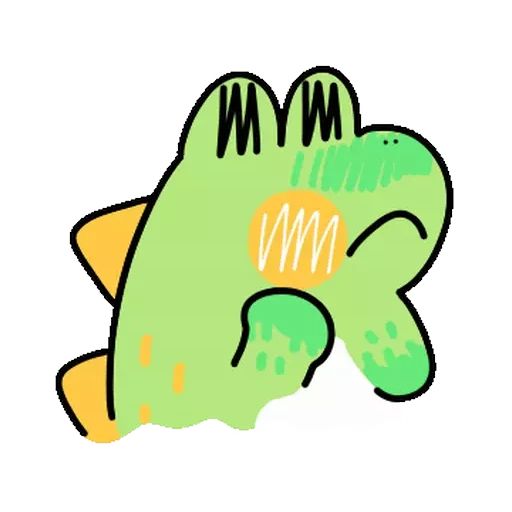 Стикер «Крокодильчик-1»