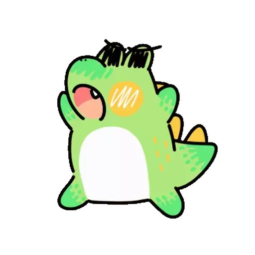 Стикер «Крокодильчик-10»