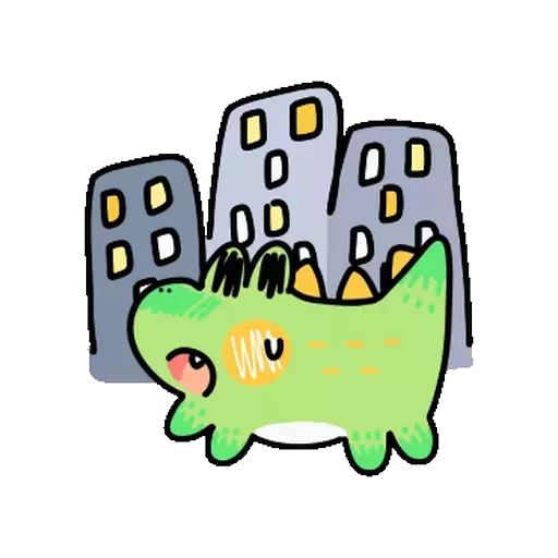 Стикер «Крокодильчик-2»