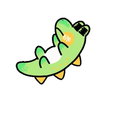 Стикер «Крокодильчик-8»
