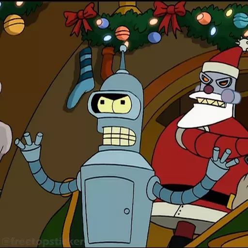 Стикер «Рождественская история Futurama-11»