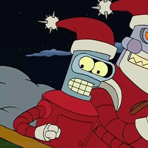 Стикер «Рождественская история Futurama-3»