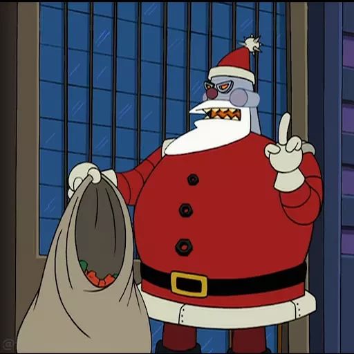 Стикер «Рождественская история Futurama-7»