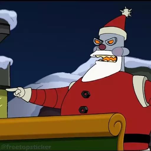 Стикер «Рождественская история Futurama-8»