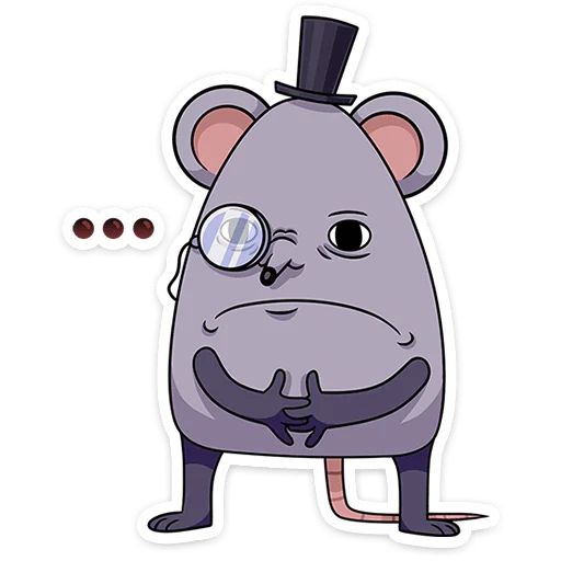 Стикер «Мистер Крыс-3»