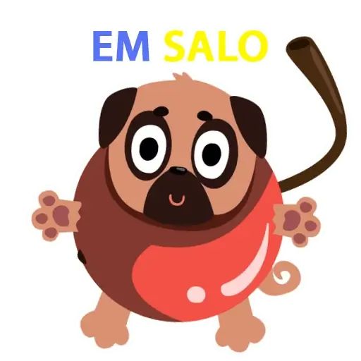 Стикер «Мопс вкусняшка-2»