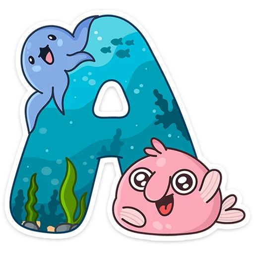 Набор стикеров для Telegram «Алфавит»