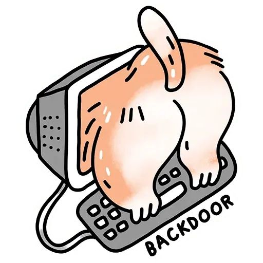 Стикер «За шторкой-1»
