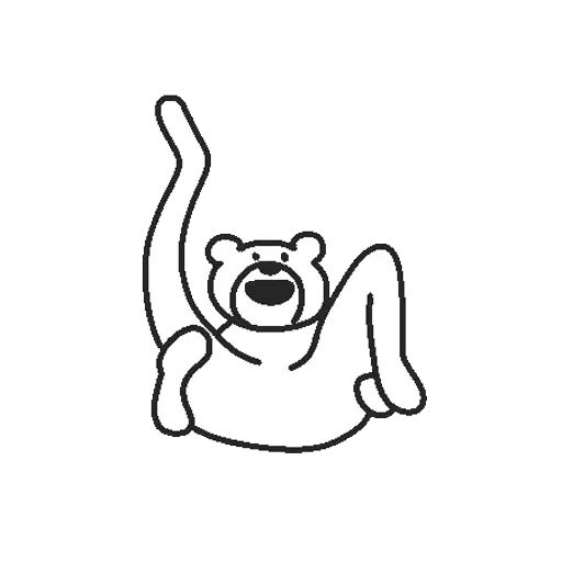 Стикер «Танцующий медведь-10»