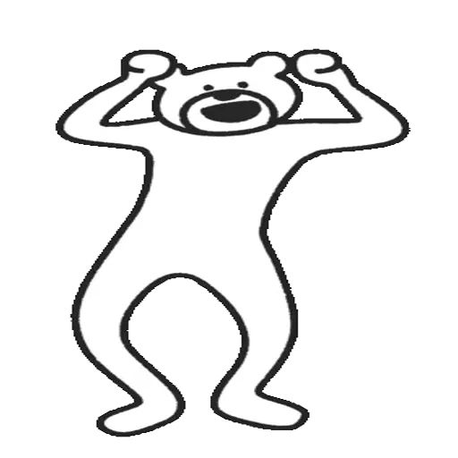 Стикер «Танцующий медведь-2»