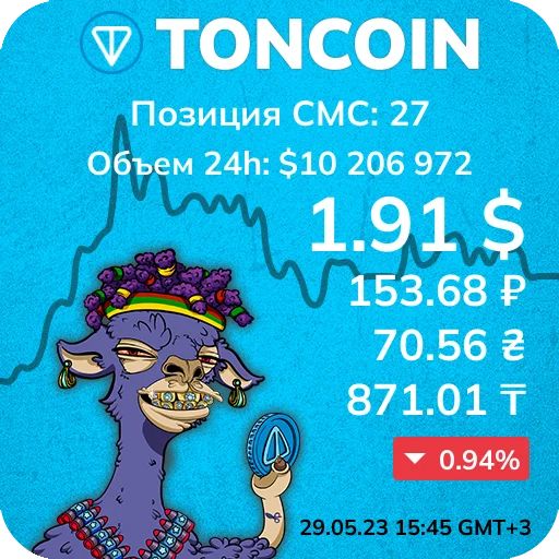 Стикер «TonCoin Price-3»