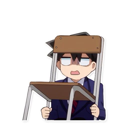 Стикер «У Коми-сан проблемы с общением-12»