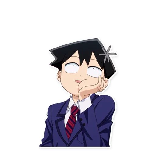 Стикер «У Коми-сан проблемы с общением-4»