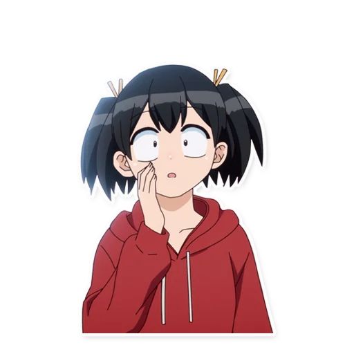 Стикер «У Коми-сан проблемы с общением-9»