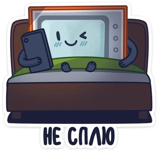 Стикер «Ламповый телевизор-10»