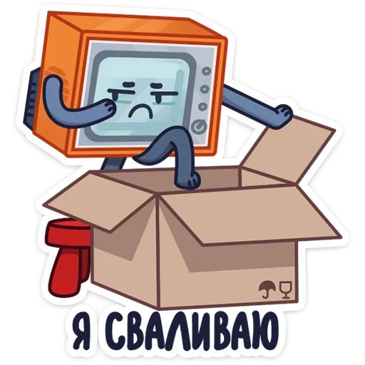 Стикер «Ламповый телевизор-2»
