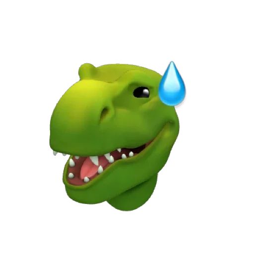Стикер «Динозавр мемоджи-9»
