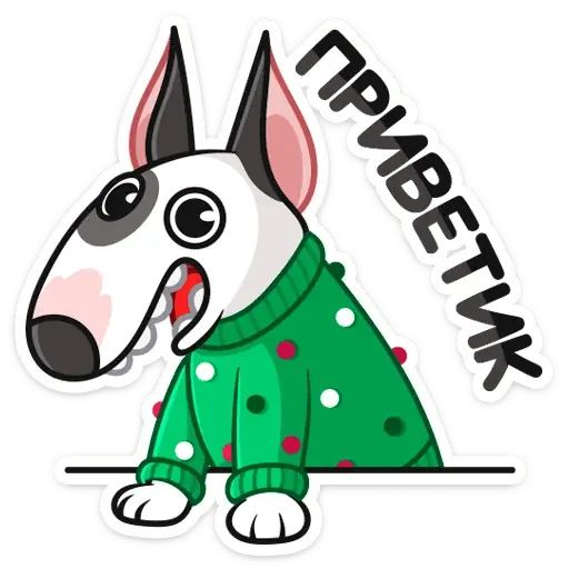Стикер «Новогодний Такер-2»