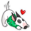 Набор стикеров «Новогодний Такер»