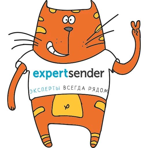 Стикер «Котик ExpertSender-5»