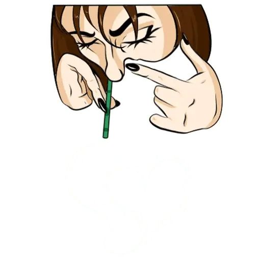 Стикер «Девочка с каре-12»