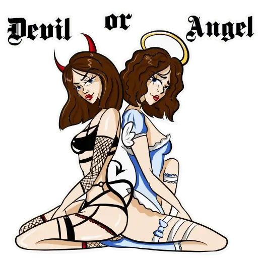 Стикер «Девочка с каре-5»