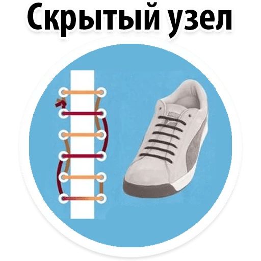 Стикер «Модная шнуровка-10»