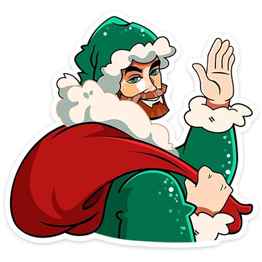 Стикер «ГигаДед Мороз-4»