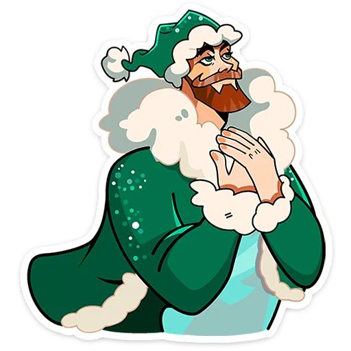 Стикер «ГигаДед Мороз-8»