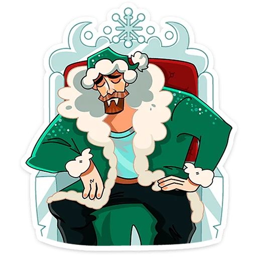 Стикер «ГигаДед Мороз-9»