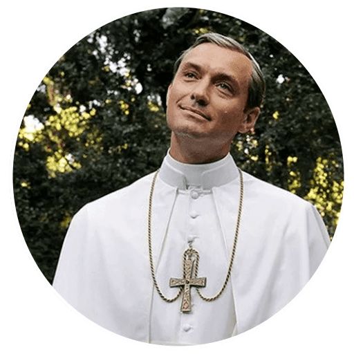 Стикер «Молодой Папа-1»