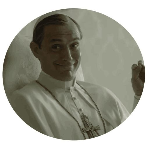 Стикер «Молодой Папа-4»