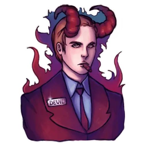 Стикер «Play the Devil not God-1»