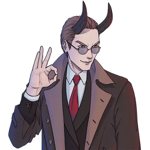 Стикер «Play the Devil not God-10»