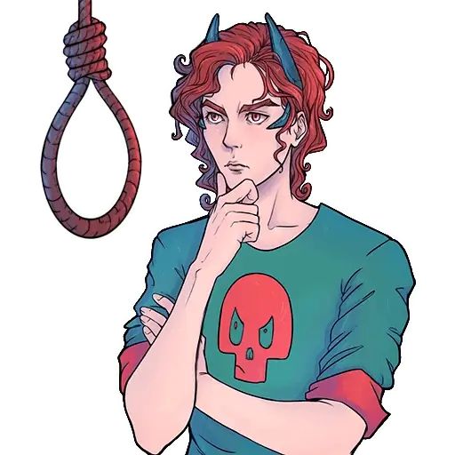 Стикер «Play the Devil not God-2»